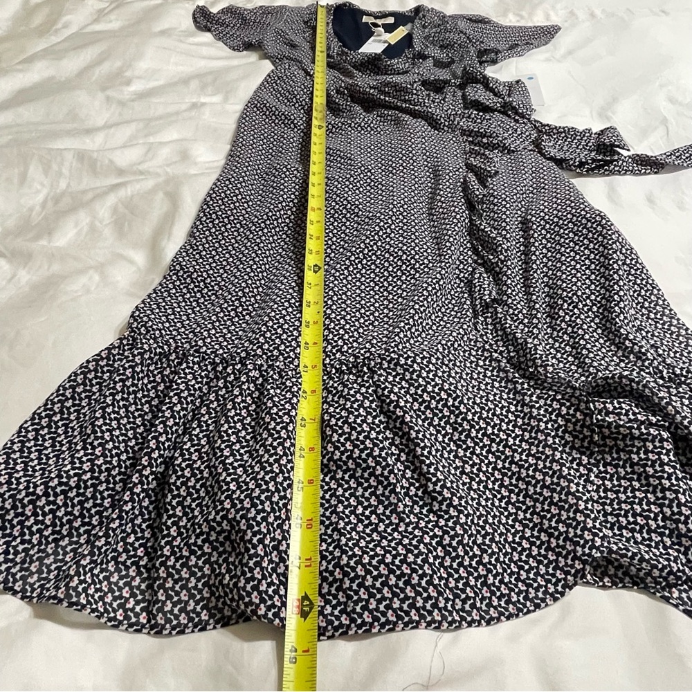Michael Michael Kors Wrap Dress Ruffle Midi Dress - Picture 13 of 16